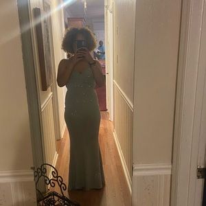 Mint sparkly dress